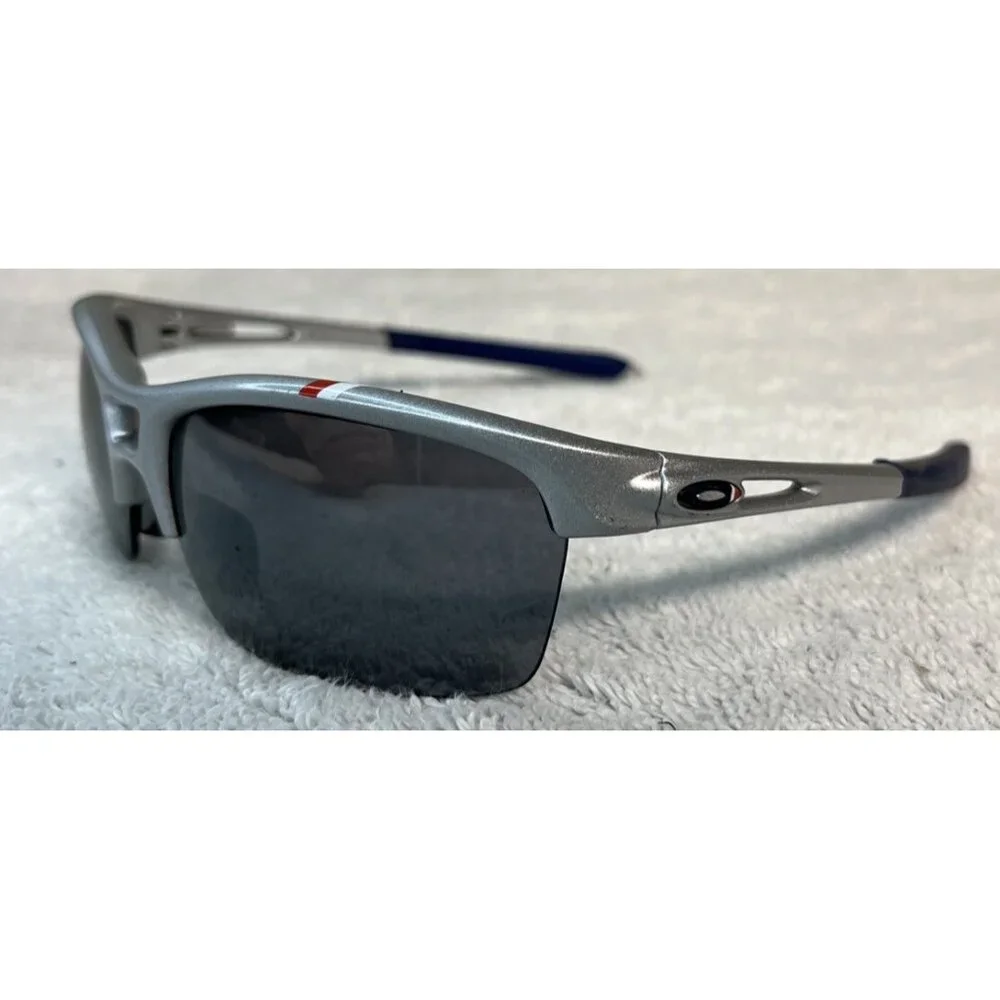 Oakley RPM Men's Sunglasses Silver Team USA Frames Black Iridium Lens 009205-17